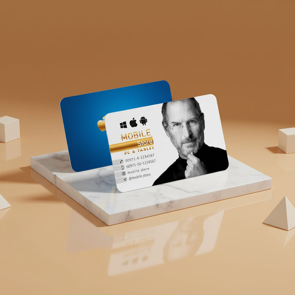 Rounded Corner Gold Foil Spot UV Velvet Lamination 760mic