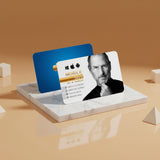 Rounded Corner Gold Foil Spot UV Velvet Lamination 760mic