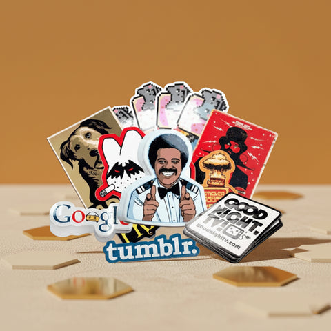 Custom Die Cut Sticker Glossy Lamination 80gsm