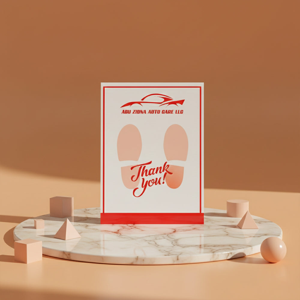 Car Mat - 1 or 2 Color (Glossy 90gsm)