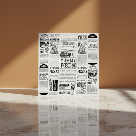 Table Mat - 1 or 2 Color (Economy Paper)