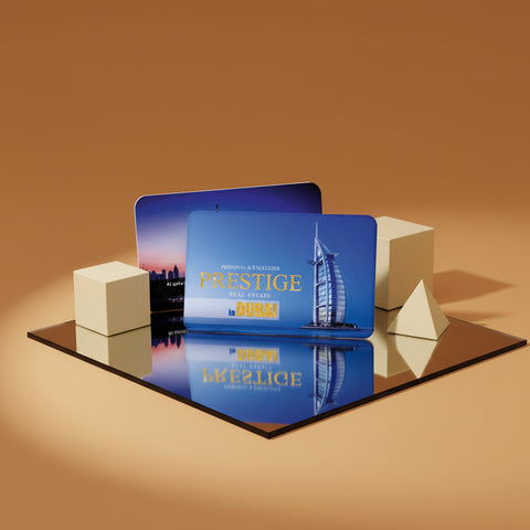 Rounded Corner PETT Gold Glossy Lamination 760mic