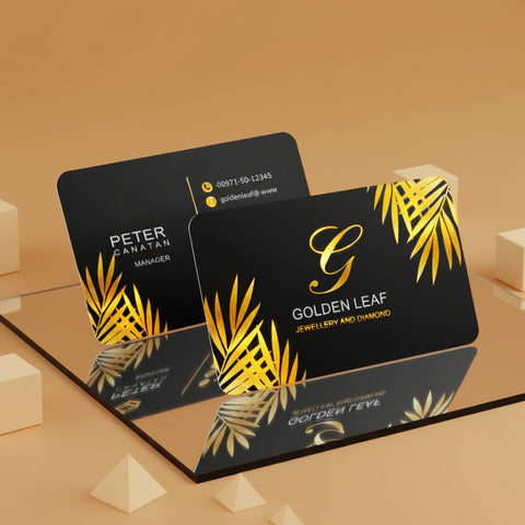 Rounded Corner Gold Foil Matt Lamination 400gsm